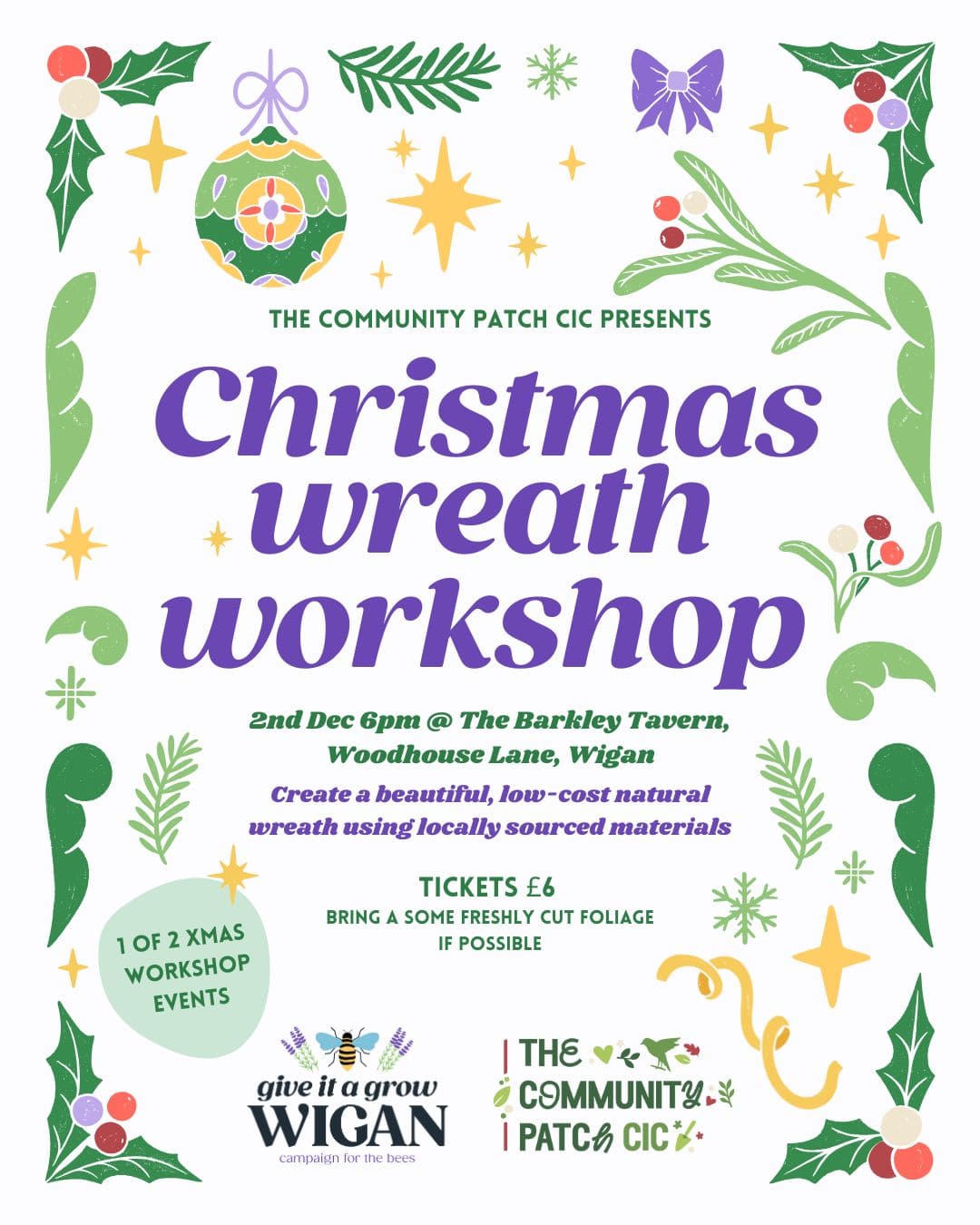 Christmas Wreath workshop